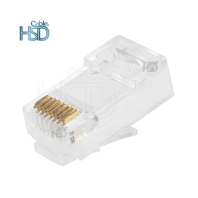 100 pcs/pack CAT6 RJ45 Ethernet Network Male Connector 8 pin Cat 6 Unshielded 8P8C  Modular Plug Connectors Specification