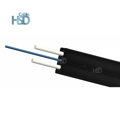 Factory Outdoor Ftth Drop Cable G657a Flat Frp Figure 8 Drop Fiber Optic Lszh Cable Wire For Thailand 4g System 1 2 4 Core