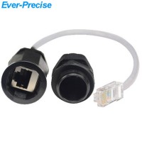 Outdoor Rj45 Ethernet Cable Connector Waterproof Ip68 M20 Waterproof Rj45 Splice Coupler 25cm Length